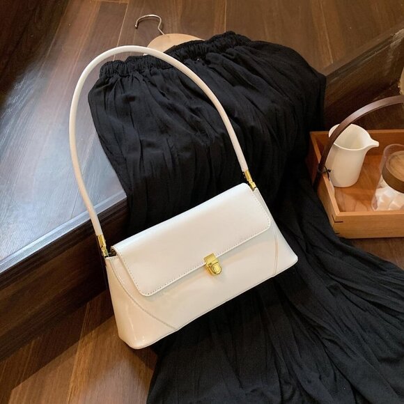 Pink Metallic Shoulder Bag Silver Tote Clutch for Women Gold Shoulder Purse with - Picture 5 of 6